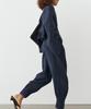 Masimodutti Linen Striped Sarouel Pants