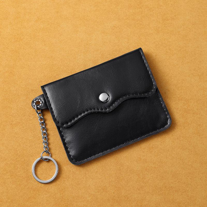 Portable Card Bag Cow Leather Men'S And Women'S Card Bag Coin Purse Slim Credit Card Id Holder Pocket Wallet For Men And Women