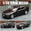1/36 BMW M550i 5 Series Toy Car Model For Children RMZ City Diecast Alloy Metal Miniature Pull Back Collection Gift For Boys Kid