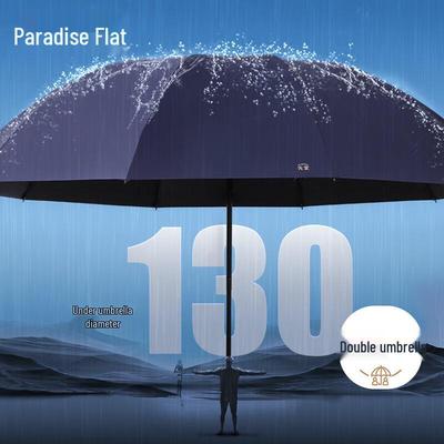Paradise Großer 10-Rippen Zwei-Personen UV-Schutz Faltbarer Regenschirm