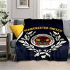 Manchester Football Club Badge Blanket Soft And Comfortable Home Decor Digital Printing Outdoor Plush Blanket Sheet