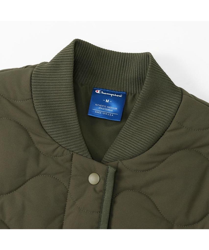 Outerwear Long Sleeve Stretch Thermal Water Repellent Windproof Script Logo Jacket Sports Grayish Green L [Champion] Women's CW-YS605