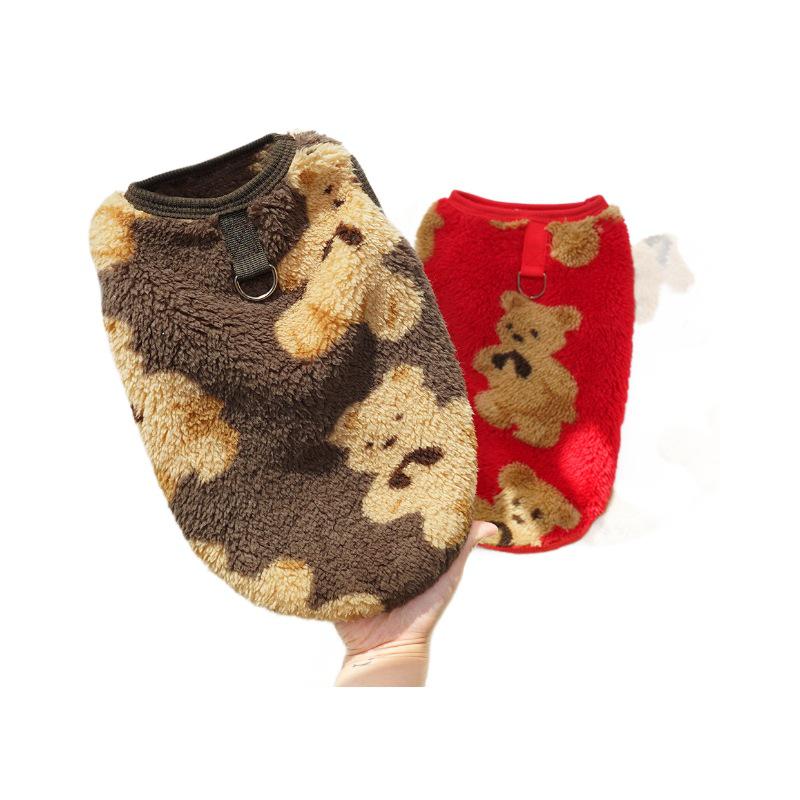 Vêtements chauds en peluche universels transfrontaliers automne/hiver pour animaux de compagnie, chiens et chats