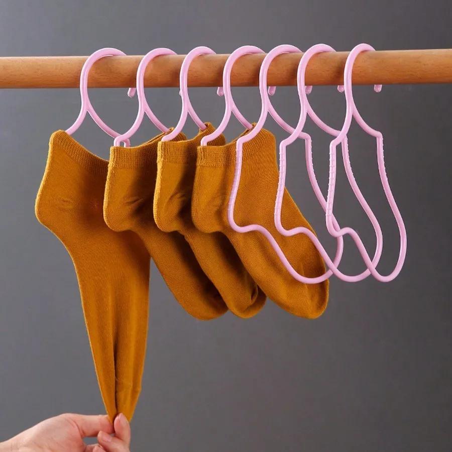 Xiaomi 10pcs Sock Drying Rack, Traceless Anti-Drop Plastic Sock Hanger, Windproof Specialized Laundry Dryer for Delicates, Space Saving
