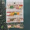 5 Pairs Christmas Earring Set For Women Cartoon Dripping Oil Santa Claus Snowflake Xmas Tree Elk Earrings New Year Party Jewelry