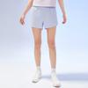 Anta Running Series Solid Color Logo Straight Leg Five-Point Fitness Shorts Women shorts Clear-Frost-Purple 962325501-3