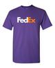 Vintage FedEx Graphic Tee Mens White Orange Postal Mail Carrier T-Shirt