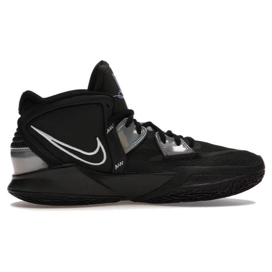 Nike Kyrie 1 Infinity Round Toe Lace-Up Durable Breathable Mid-Top Basketball Shoes Unisex Basketball Shoes Black DC9134-005