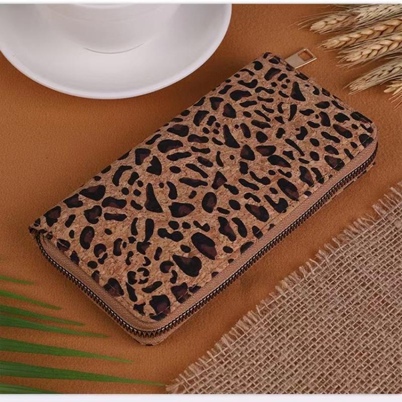 Minimalist Retro Wallet With Leopard Print, Multifunctional And Multi Card Holder, Fashionable Hand-held Bag