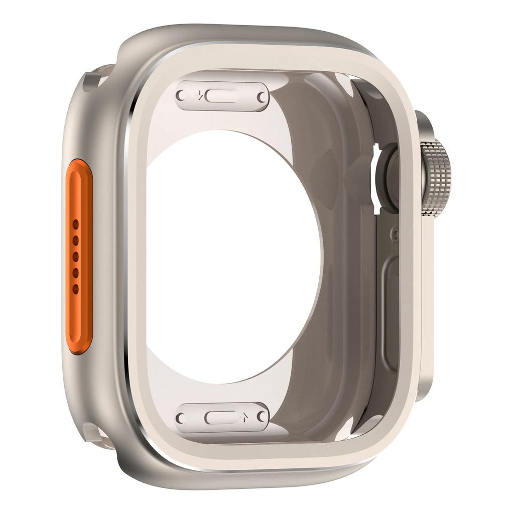 Aluminum Alloy Case for Apple Watch S10 46 49 Mm Screen Protector Cover Change To Ultra Bumper Case Full Cover for IWatch 46MM