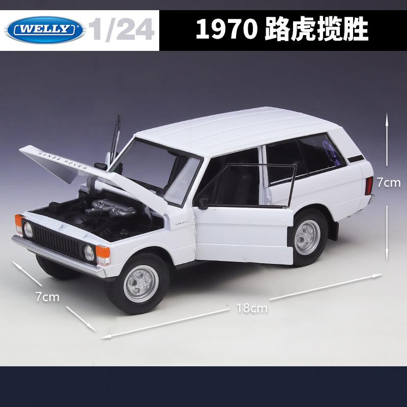 WELLY 1:24 1970 Range Rover SUV Alloy Car Model Diecasts Metal Off-road Vehicles Car Model High Simulation Collection Kids Gifts