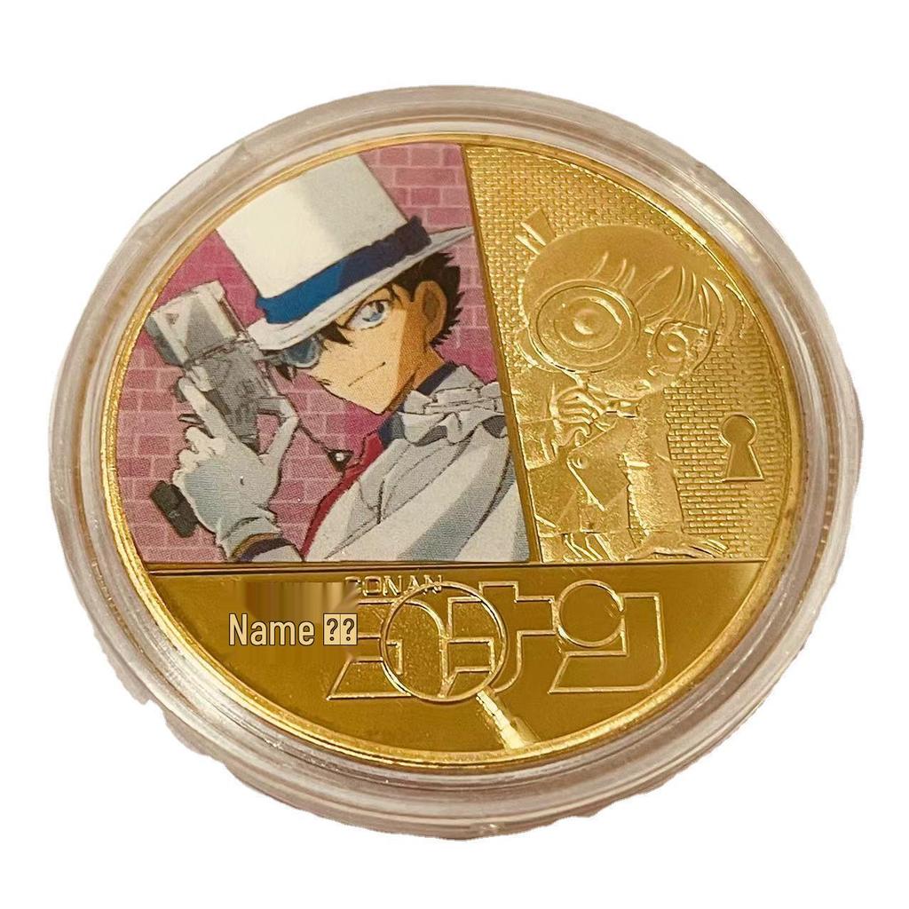 Detective Conan Kaito Kid Commemorative Die-Cast Metal Coins Collection