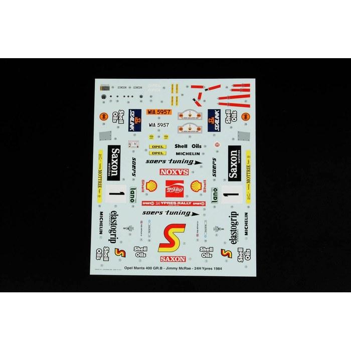 PLATZ Belkit 1/24 Opel Manta 400 Gr.B 1984 Ypres 24 Uren Rally Plastic Modelbouwkit BEL009 Gekleurd Plastic