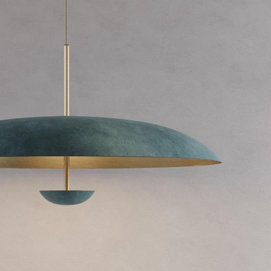 1950s Mid Century Matt Green Ivory Color Brass Modern Style Sputnik Chandelier/ Kalmar Stilnovo Style/ Modern Brass Chandelier Italian Light