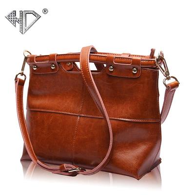 2025 European & American Retro Genuine Leather Women's Tote & Crossbody Bag