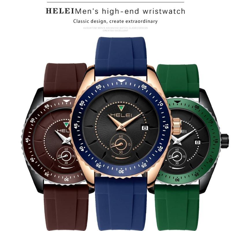 Men Sport Watch Top Brand Luxury Military Waterproof Male Clock Quartz Business Leather Wristwatch