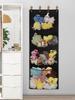 4-Section Door Hanging Organizer - Breathable Mesh Storage Bag for Toys & Clutter, Non-Woven Multi-Purpose Wall-Mounted