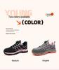 Women's Breathable Steel Toe Safety Shoes - Anti-Smash, Anti-Puncture, Anti-Odor with Rotating Button.