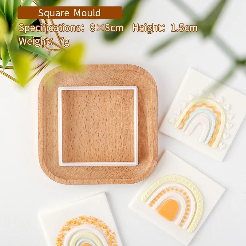 

Boho Arch Rainbow Cookie Cutter Mold Bohemian Arched Cake Decorating Tool Birthday Wedding Baby Shower Biscuit Stamp for Baking