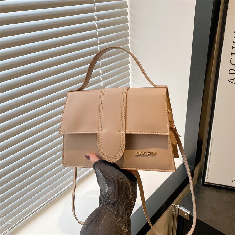 Versatile small square bag new high-end texture temperament portable shoulder bag trendy messenger bag women