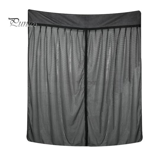 

Сетка для кемпервана, дышащая, прочная, с застежкой-липучкой, центральная молния, защита конфиденциальности, защита от солнца, универсальная, для кемпинга, автофургона, затемнение S чёрный