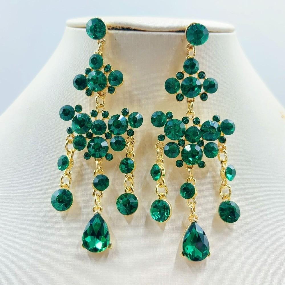 Baroque Necklace Earrings Set Elegant Waterdrop Pendant Necklace Party Dress Up