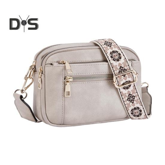 

Женская сумка через плечо из искусственной кожи, маленькая сумка через плечо с регулируемым ремешком, сумка через плечо для ежедневных поездок на работу Grey