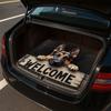 1Pcs Welcome German Shepherd Car Trunk Mat with Anti Slip Cargo Liner Waterproof Rear Storage Protector Floor Mat for SUV Sedan