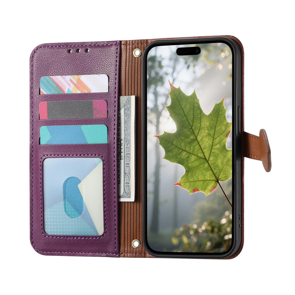 Case for 600 Lite 5G - Leather/PU, Purple, With Lanyard