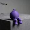Creative Fruit Figurine 3D Printed Figure Collectible Cute Banana Orange Blueberry Cherry For Adults Shelf Ornament with Dangling Legs for Home Office