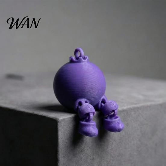 Creative Fruit Figurine 3D Printed Figure Collectible Cute Banana Orange Blueberry Cherry For Adults Shelf Ornament with Dangling Legs for Home Office