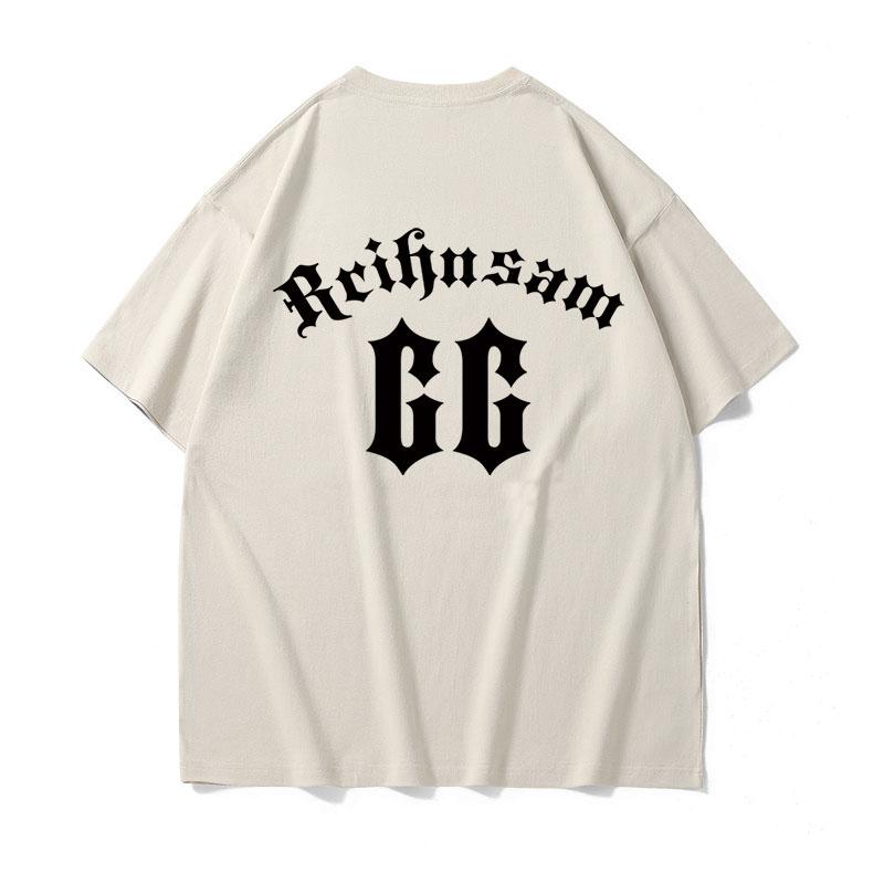 European and American trendy New Summer Oversized Men T Shirt Pure Cotton Letter Print Women T-Shirts High Quality Fashion Vintage Unisex Tee