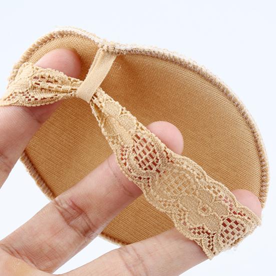 1 par blonder usynlige sklisikre høyhælte sko puter forfot halv yard pute