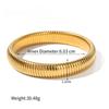 Stainless Steel Texture Flex Snake Chain Cuff Bracelet 18k Gold Plated Wide Bracelet Bangle Fashion Jewelry Women Gifts