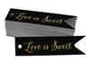 Inkdotpot Gold Foil Paper Hang Tags Love Is Sweet Wedding Favor Tags 100