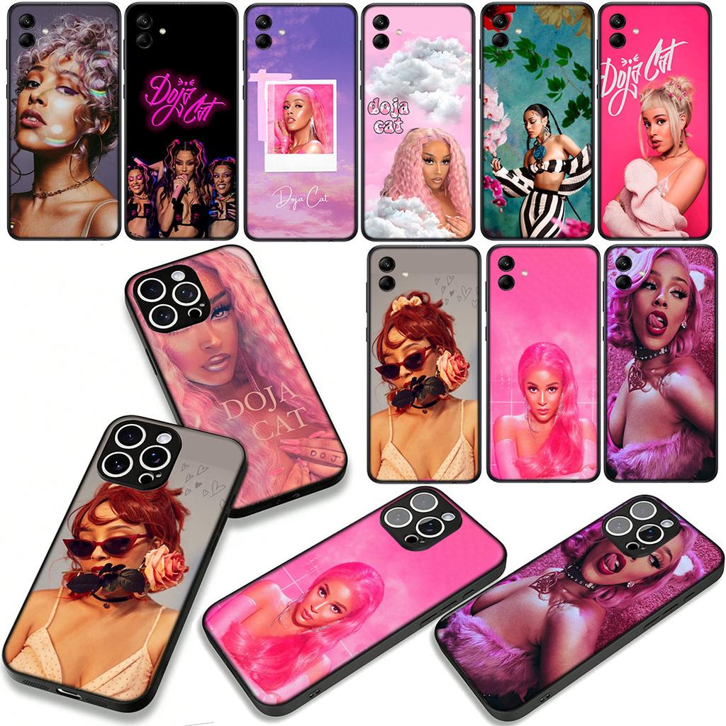 Phone Cover for Samsung Galaxy A55 A54 A25 A36 A17 A26 A35 A33 A34 A14 A37 S8 S9 S20 S21 FE S10 Plus Case Doja Cat Casing
