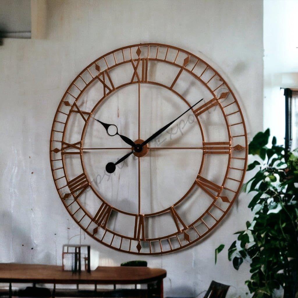 Clock Hand-Crafted Copper Extra Large Wall Clock/One Year Warranty / , 5 cm, 5 cm