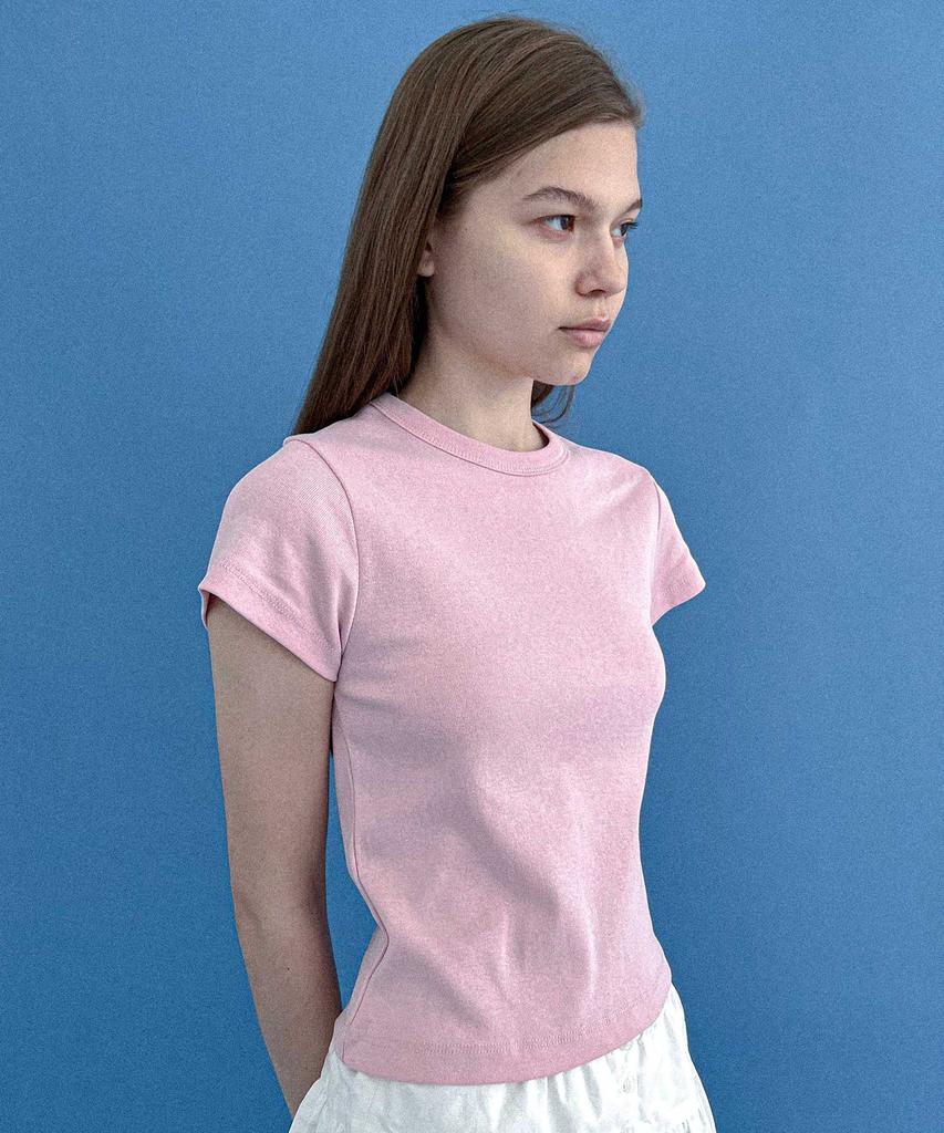 STUDIO SALT Donut Basic T-Shirt_Pink