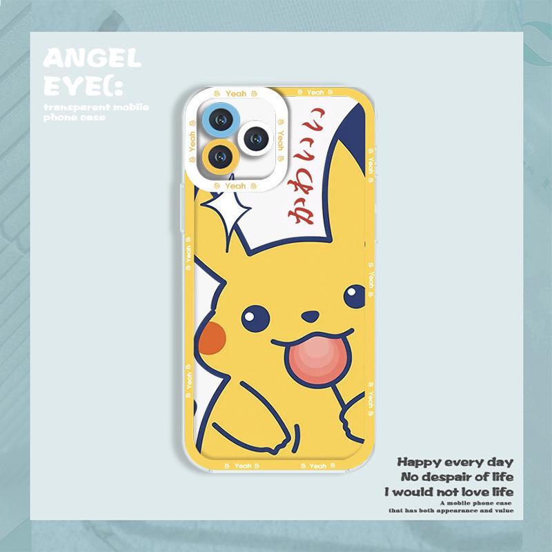 

Хит продаж Мягкий ТПУ Прозрачный чехол для телефона Пикачу для Apple 16/17 Pro Max iPhone 16 Pro Max