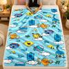 Flannel BlanketMr. Men & Little Miss Warm Soft Throw Blanket for Indoor Sofa Bed Living Room Use