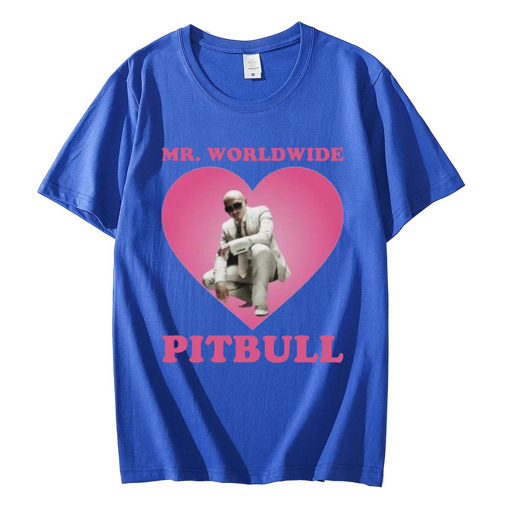 Mr Worldwide Pitbull Graphic T Shirts Men Fashion Hip Hop Oversized Tshirt 100 Cotton Casual Short Sleeve Tshirts Streetwear