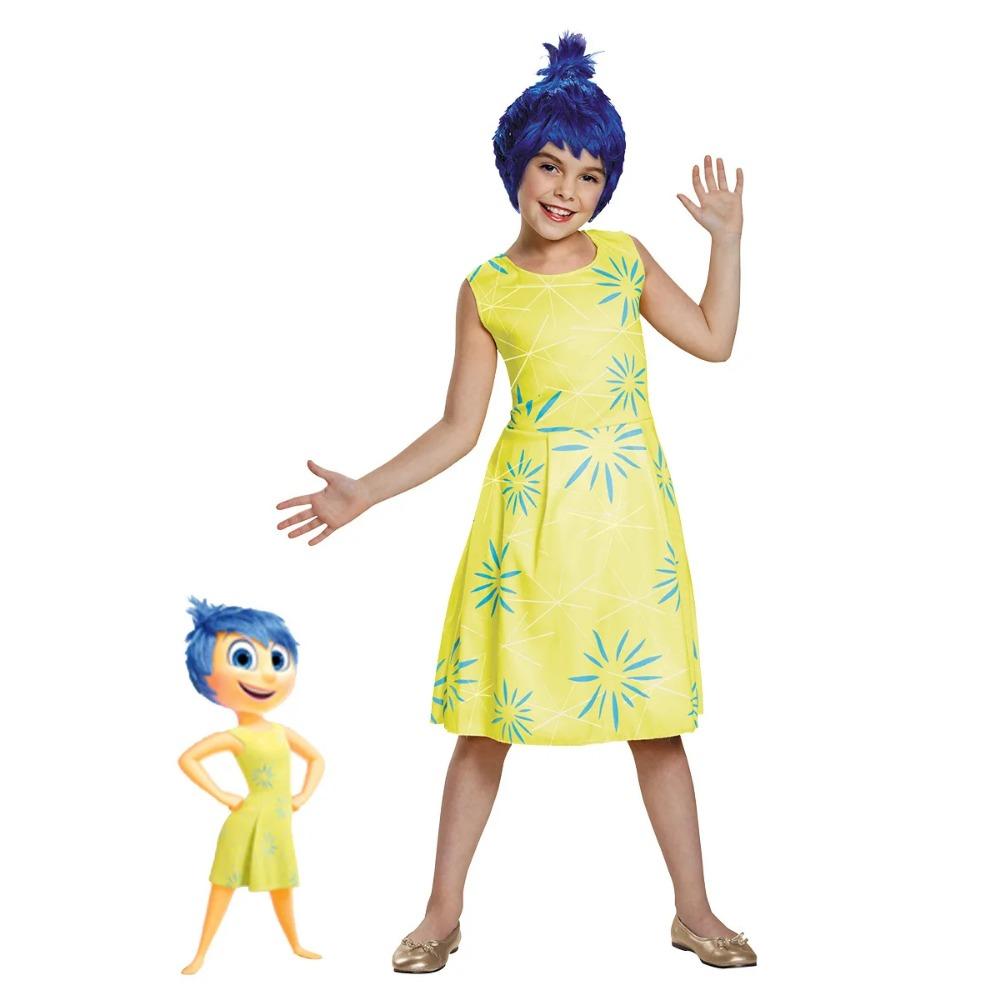 Anime Movie Inside out 2 Joy Cospaly Costume Envy Anxiety Ennui Cos Outfits Ideal For Adult Children Halloween Stage Performance Costume