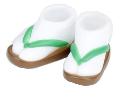 Obitsu Manufacturing Tabi Zori Socks for 11cm Obitsu Doll Body, GreenBrown Wood Grain, 11SH-F006GR-WB