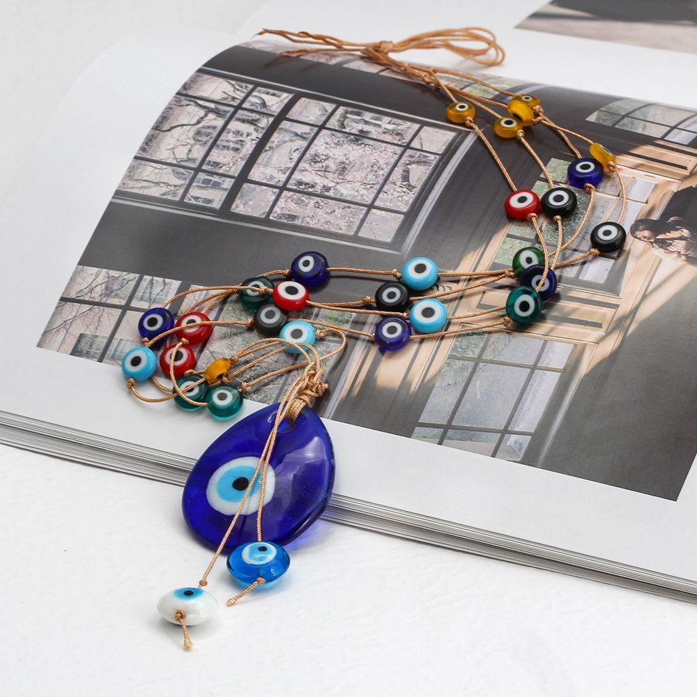 Eye Bead Handmade Crafts Evil Eye Pendant Wall Hanging Evil Eye Beads Keychain Evil Eye Keyring
