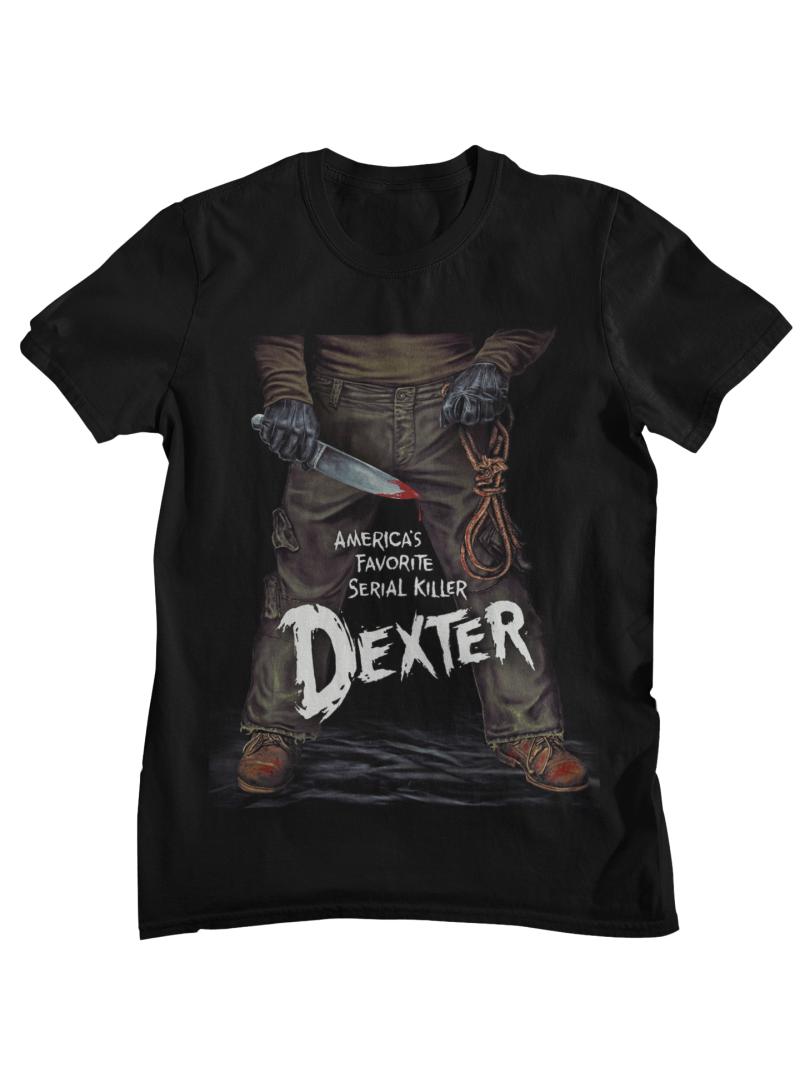 Dexter Americas Favorite Serial Killer Graphic TShirt Unisex Women Horror TV Show Casual Cotton Streetwear Tops 4XL