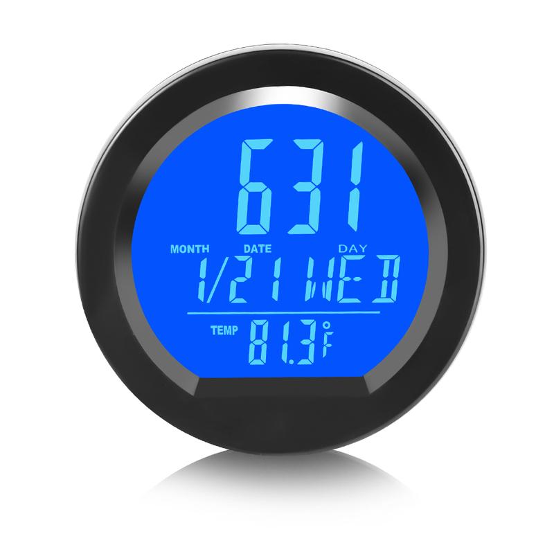 Auto Elektronické Hodinky LED Digitální Displej Čas s Podsvícením Solární Auto Hodiny Palubní Teploměr Auto Příslušenství