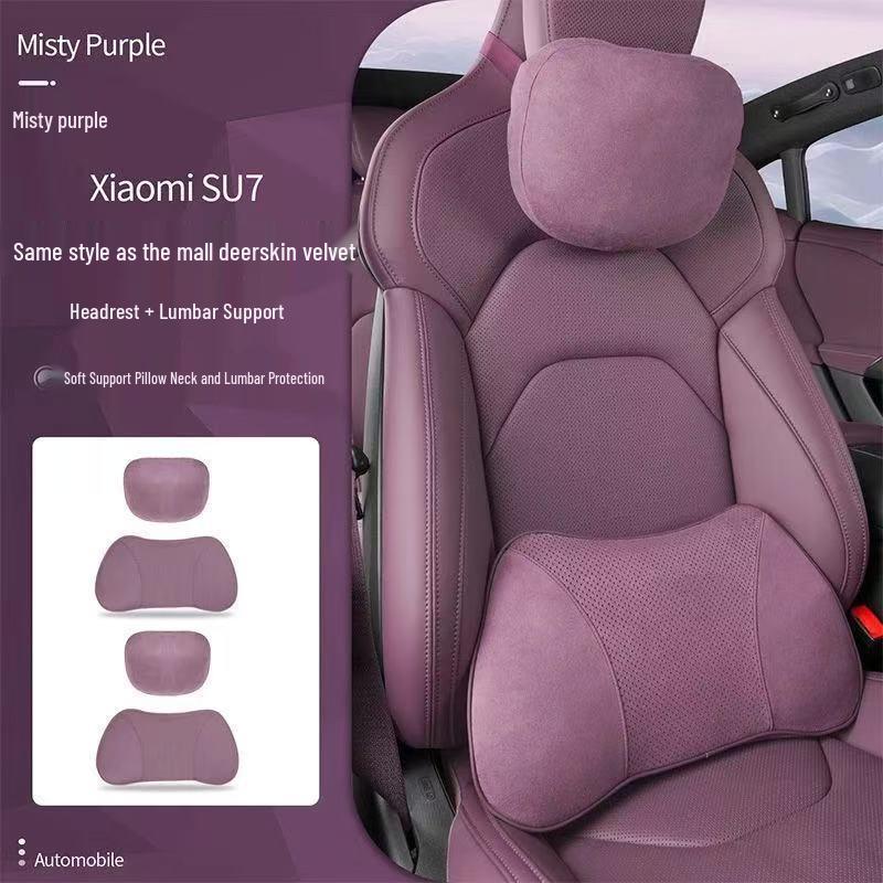 Xiaomi SU7 Headrest & Lumbar Support Pillow for Car Seats