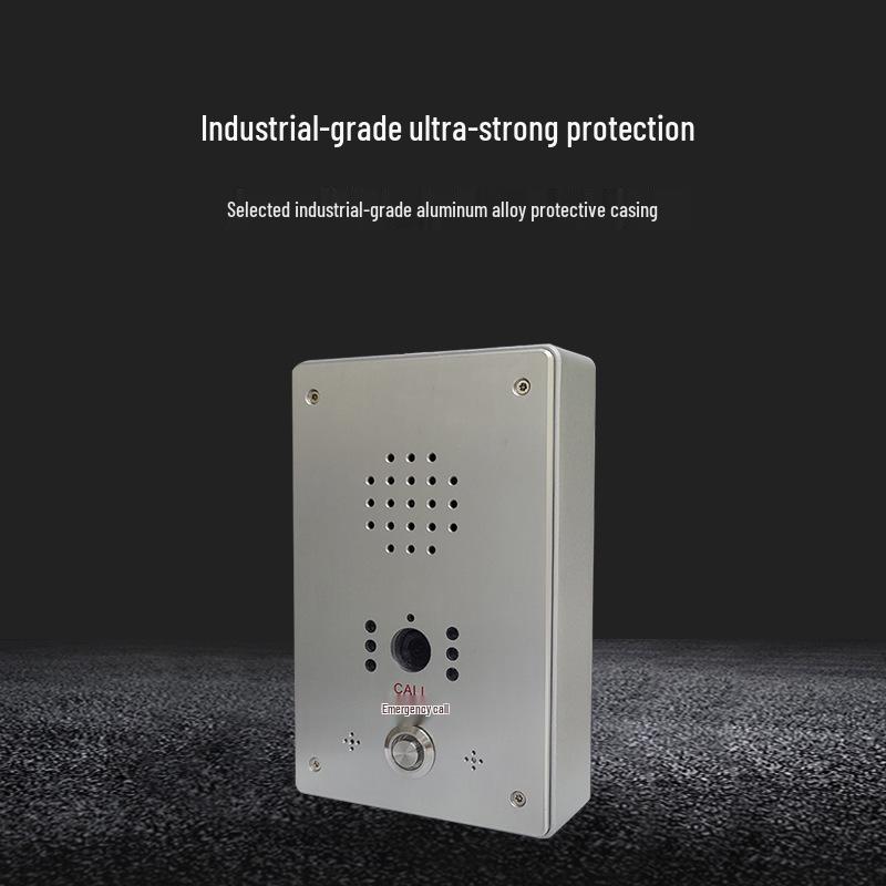 Two-Way Voice & Visual IP Intercom System for Parking Lots, Booths & Schools with One-Button Alarm