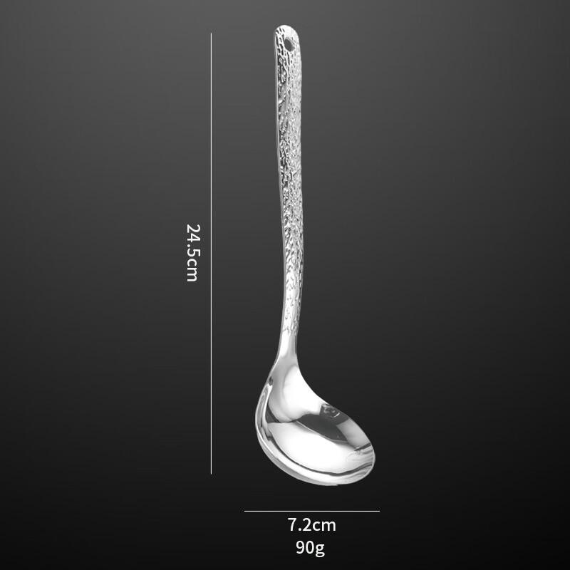 

Zhishi Hammered 304 Stainless Steel Soup Spoons