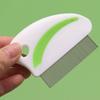 2 Stück/Set Hundefloh-Kamm aus Edelstahl mit Kunststoffgriff, dichtzahnig, Katzenpflegekamm, Mini-Feinzahn-Haustier-Nadelkamm